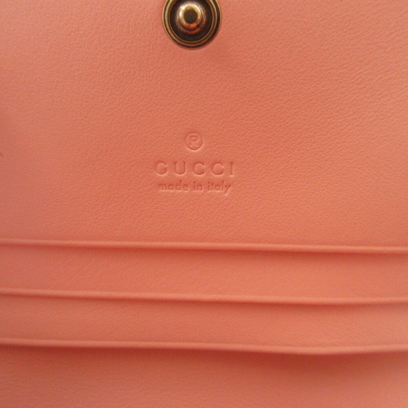 GUCCI Pink Leather GG Marmont Wallet - Picture 10 of 10